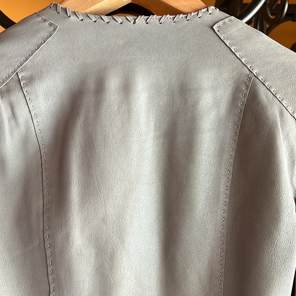 TAHARI ELSIE Lambskin Boho Jacket - Picture 5 of 11